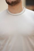 Erkek Bisiklet Yaka Ribanalı Kısa Kollu Tshirt resmi
